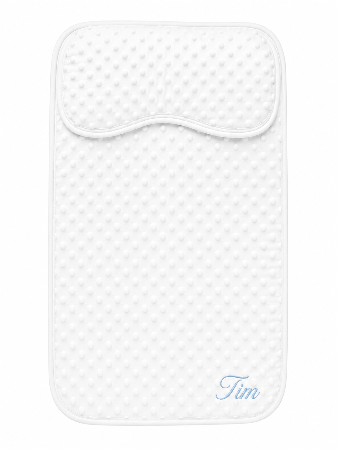 Matelas à Langer Bébé Nomade Ultra Doux – Tapis de Change Confortable avec Appui-Tête Intégré blanc
