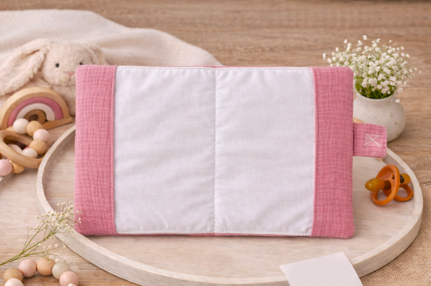 Protège carnet de santé bébé – Accessoire naissance personnalisé