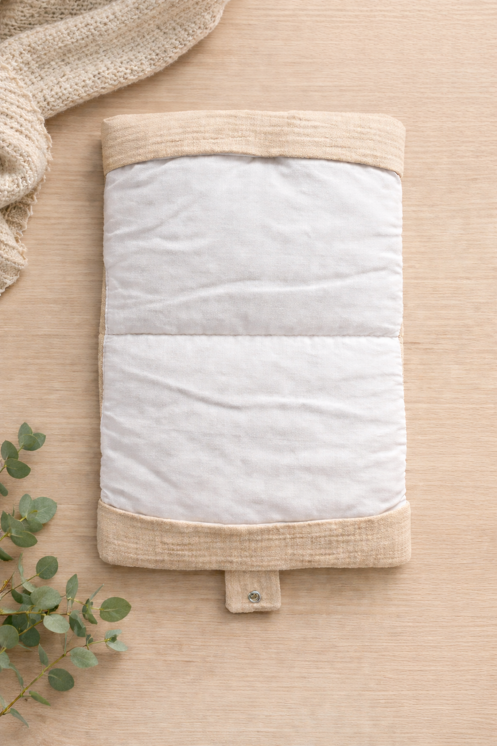 Protège carnet de santé en coton – Univers bébé naturel