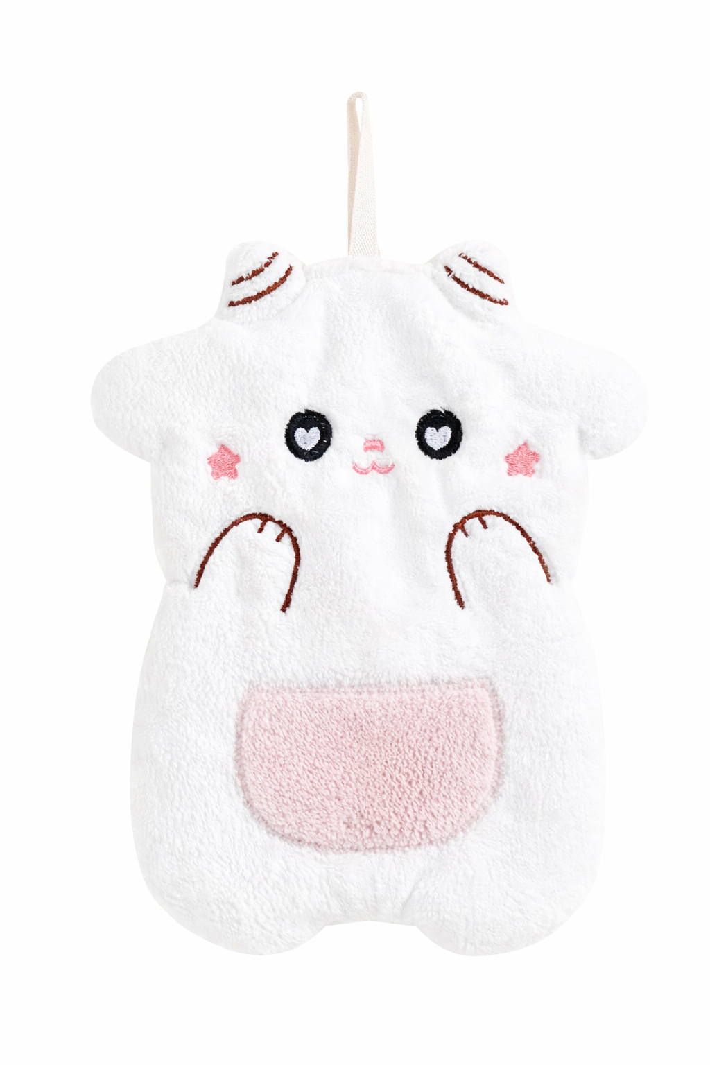 Doudou en forme de souris blanche