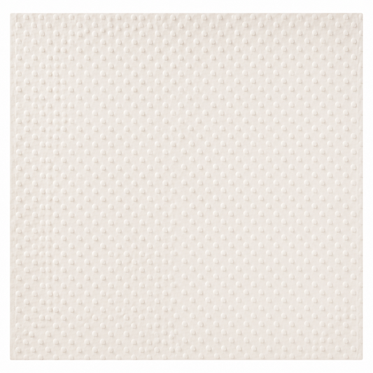 Plaid Bébé Ultra Doux – Couleur Unie à pois et Personnalisable Blanc