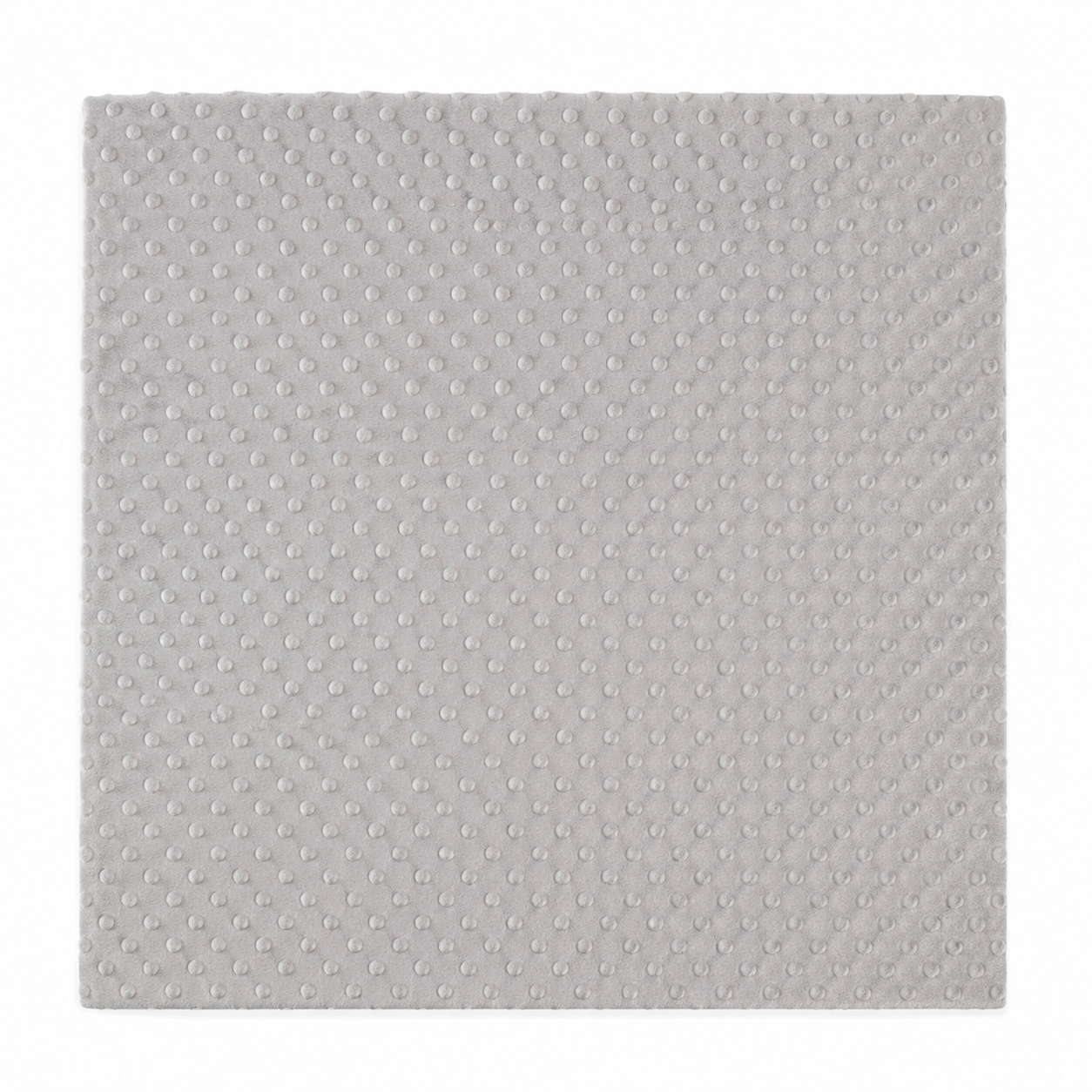 Plaid Bébé Ultra Doux – Couleur Unie à pois et Personnalisable Gris