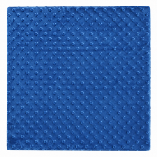Plaid Bébé Ultra Doux – Couleur Unie à pois et Personnalisable Bleu roi