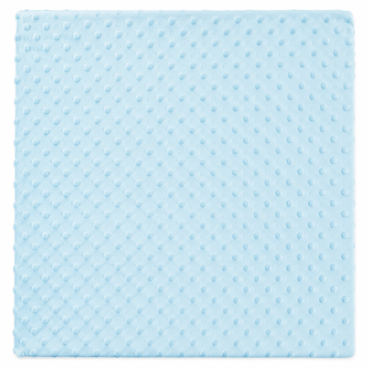 Plaid Bébé Ultra Doux – Couleur Unie à pois et Personnalisable Bleu ciel