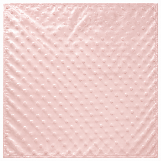 Plaid Bébé Ultra Doux – Couleur Unie à pois et Personnalisable Rose