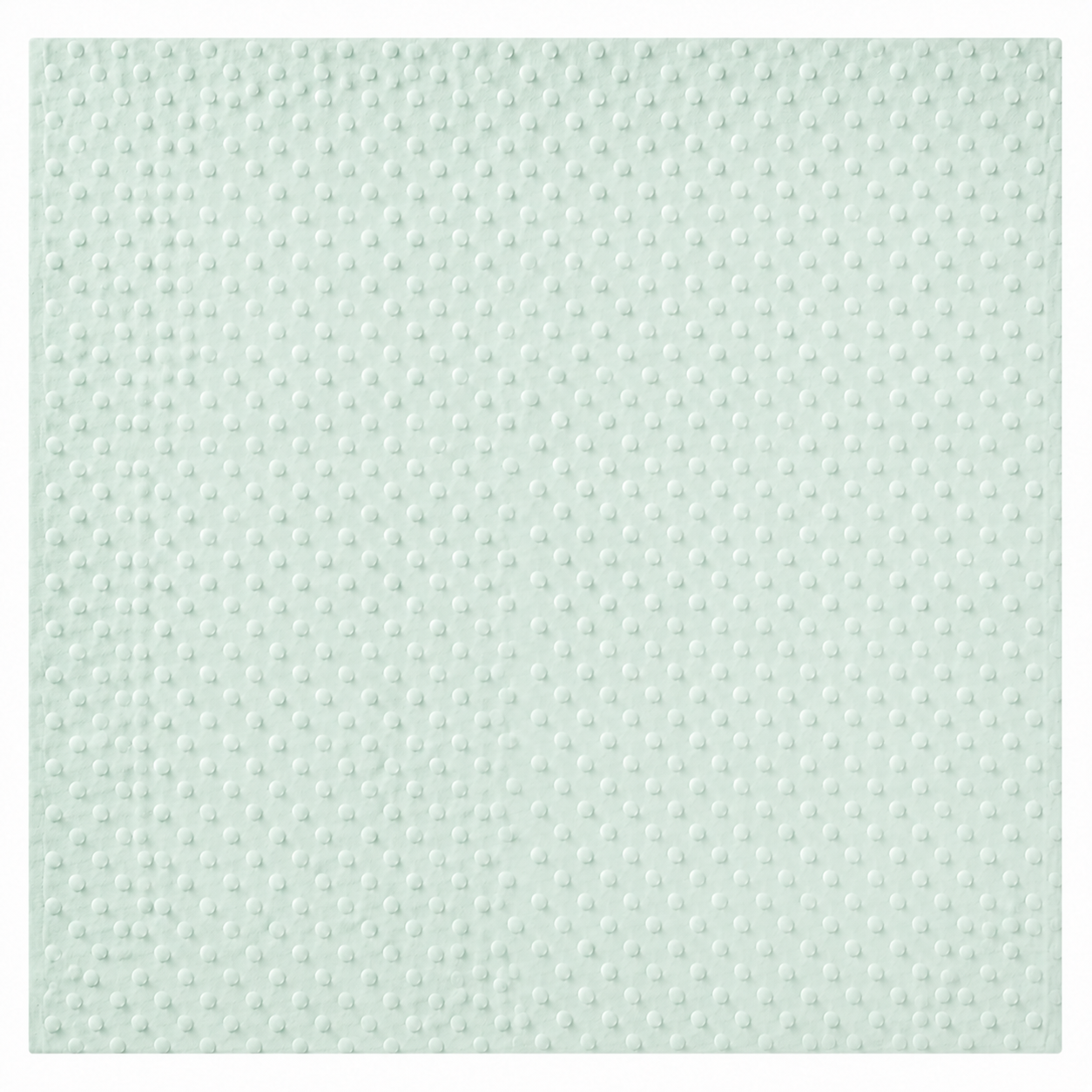 Plaid Bébé Ultra Doux – Couleur Unie à pois et Personnalisable  vert menthe