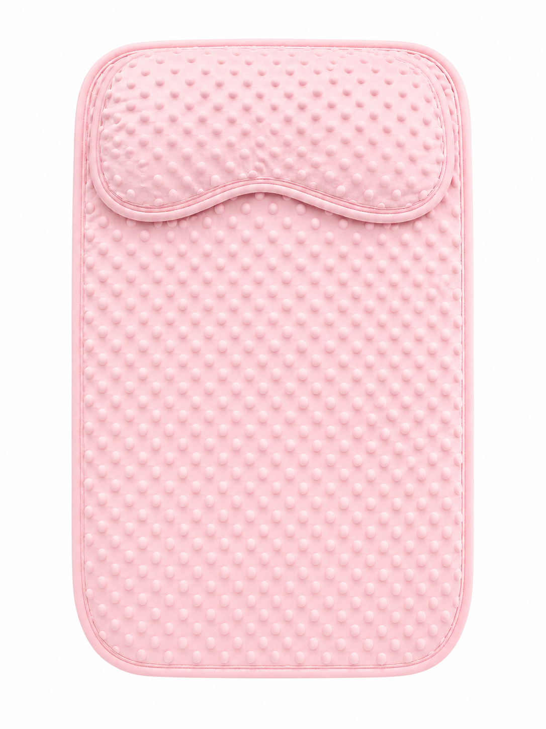 Matelas à Langer tapis de Change Confortable avec Appui-Tête Intégré Rose claire
