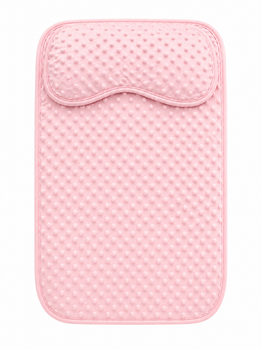 Matelas à Langer tapis de Change Confortable avec Appui-Tête Intégré Rose claire