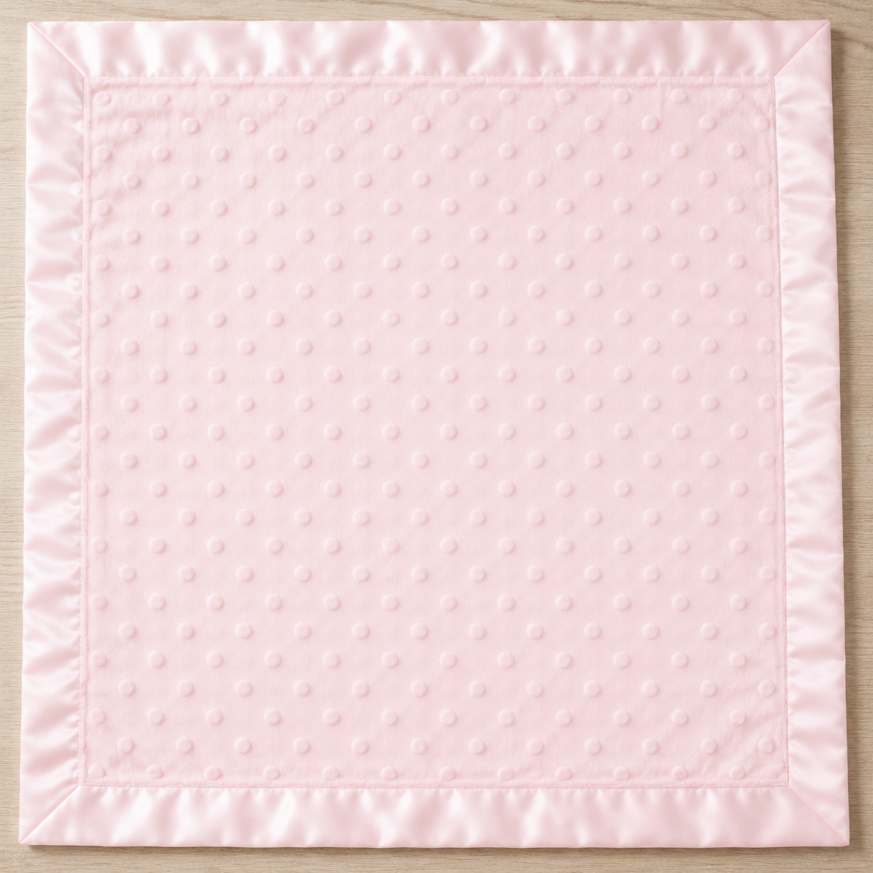 Plaid Bébé a pois  avec Doudou Lapin Assorti – Ultra Doux et Personnalisable rose