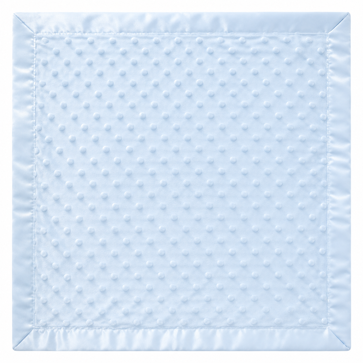 Plaid Bébé a pois  avec Doudou Lapin Assorti – Ultra Doux et Personnalisable Bleu ciel