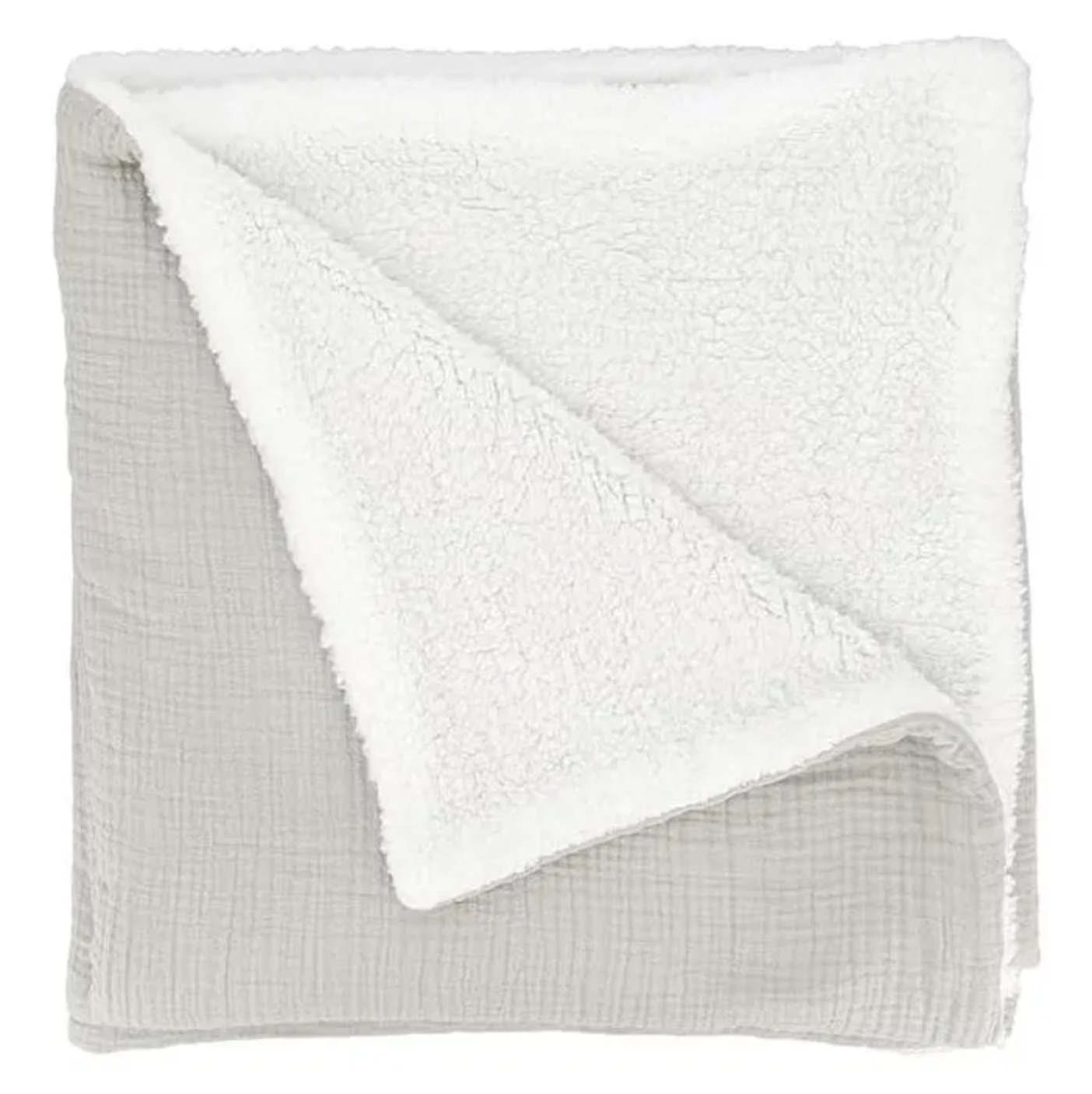couverture bébé en gaze de coton doublée polaire douce 
