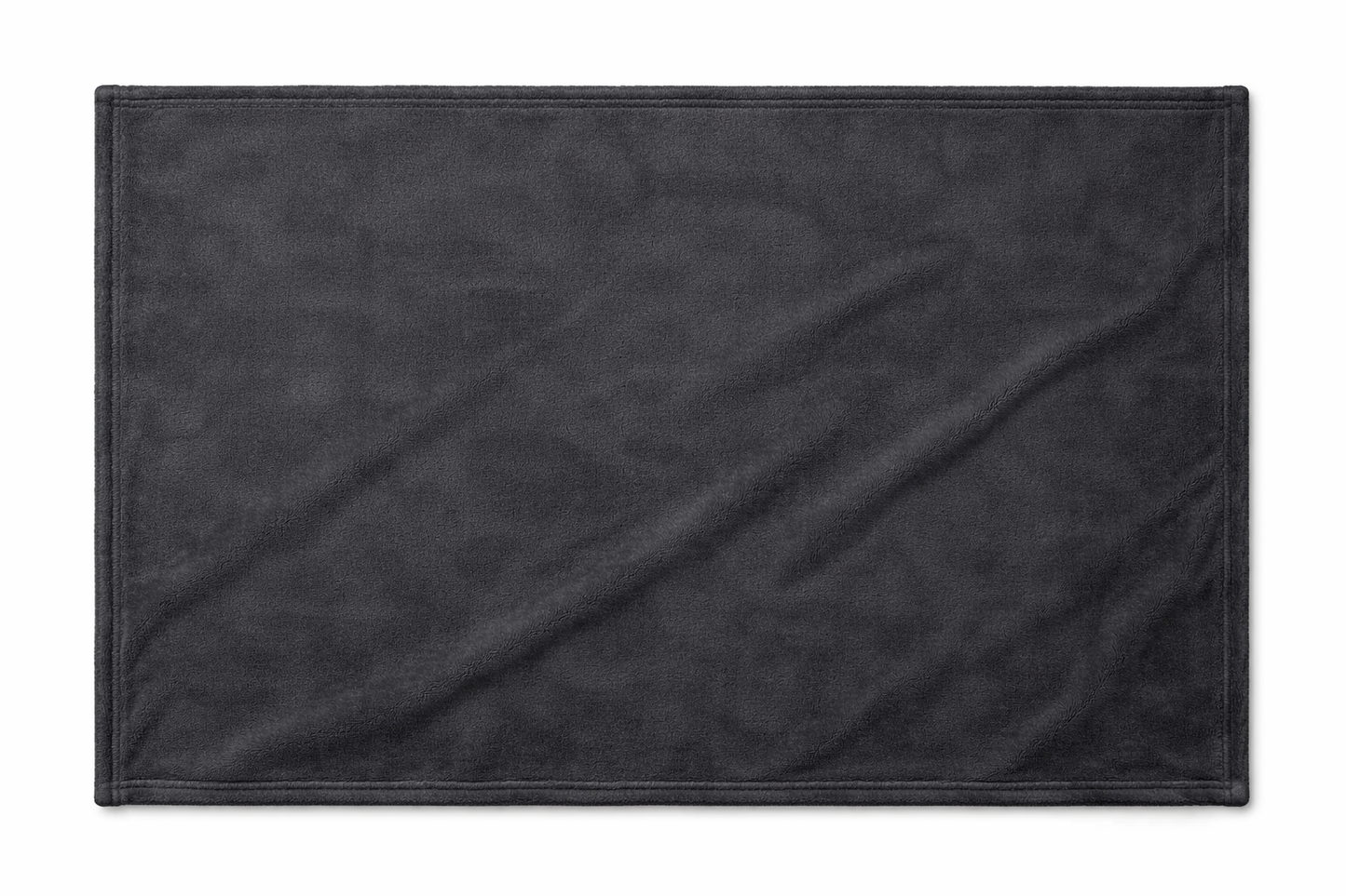 Plaid bébé et maison gris foncé ultra doux en pilou pilou, couverture moelleuse et chaleureuse idéale pour naissance et moments cocooning