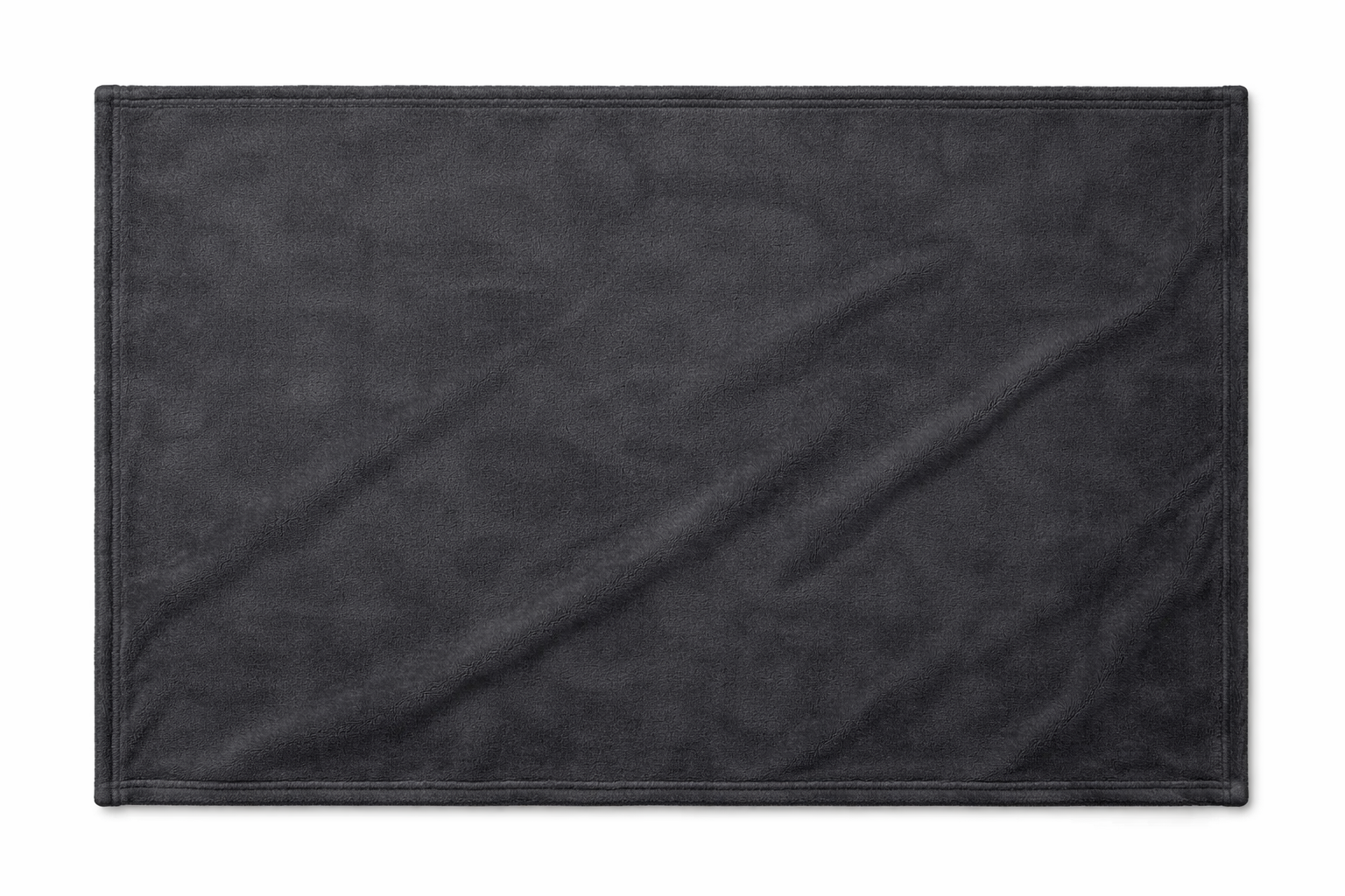 Plaid bébé et maison gris foncé ultra doux en pilou pilou, couverture moelleuse et chaleureuse idéale pour naissance et moments cocooning