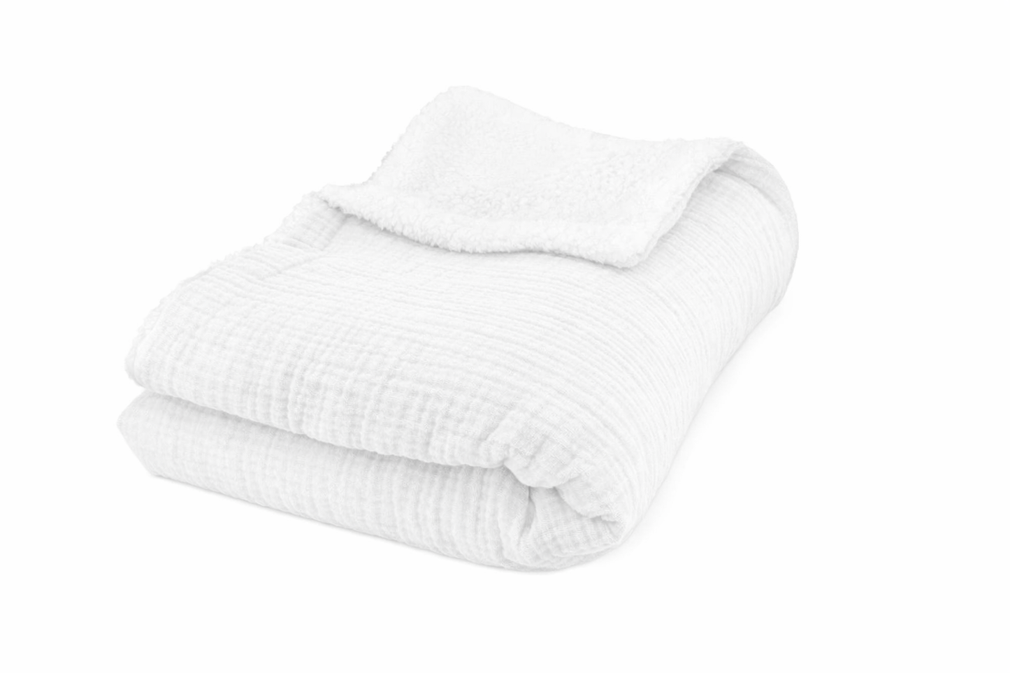 Couverture naissance douce – Style minimaliste blanc