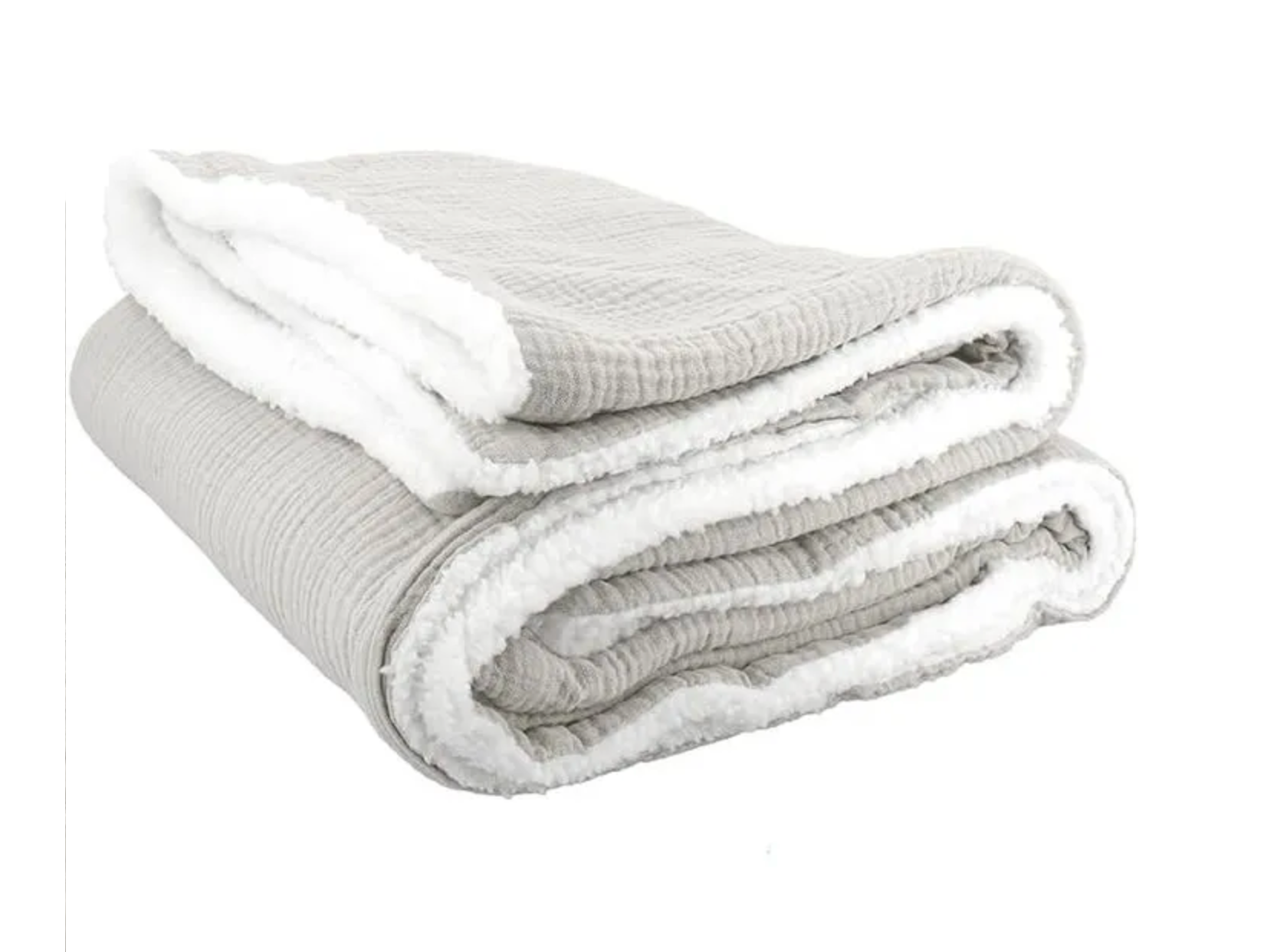 Couverture naissance douce – Style minimaliste blanc gris  