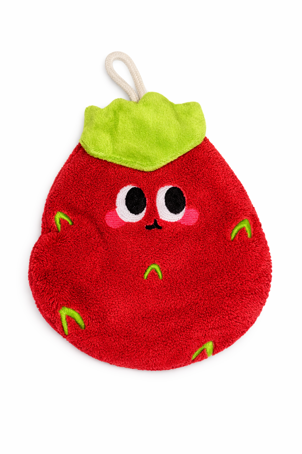 doudou fraise bébé personnalisable tissu doux attache cadeau naissance fille original