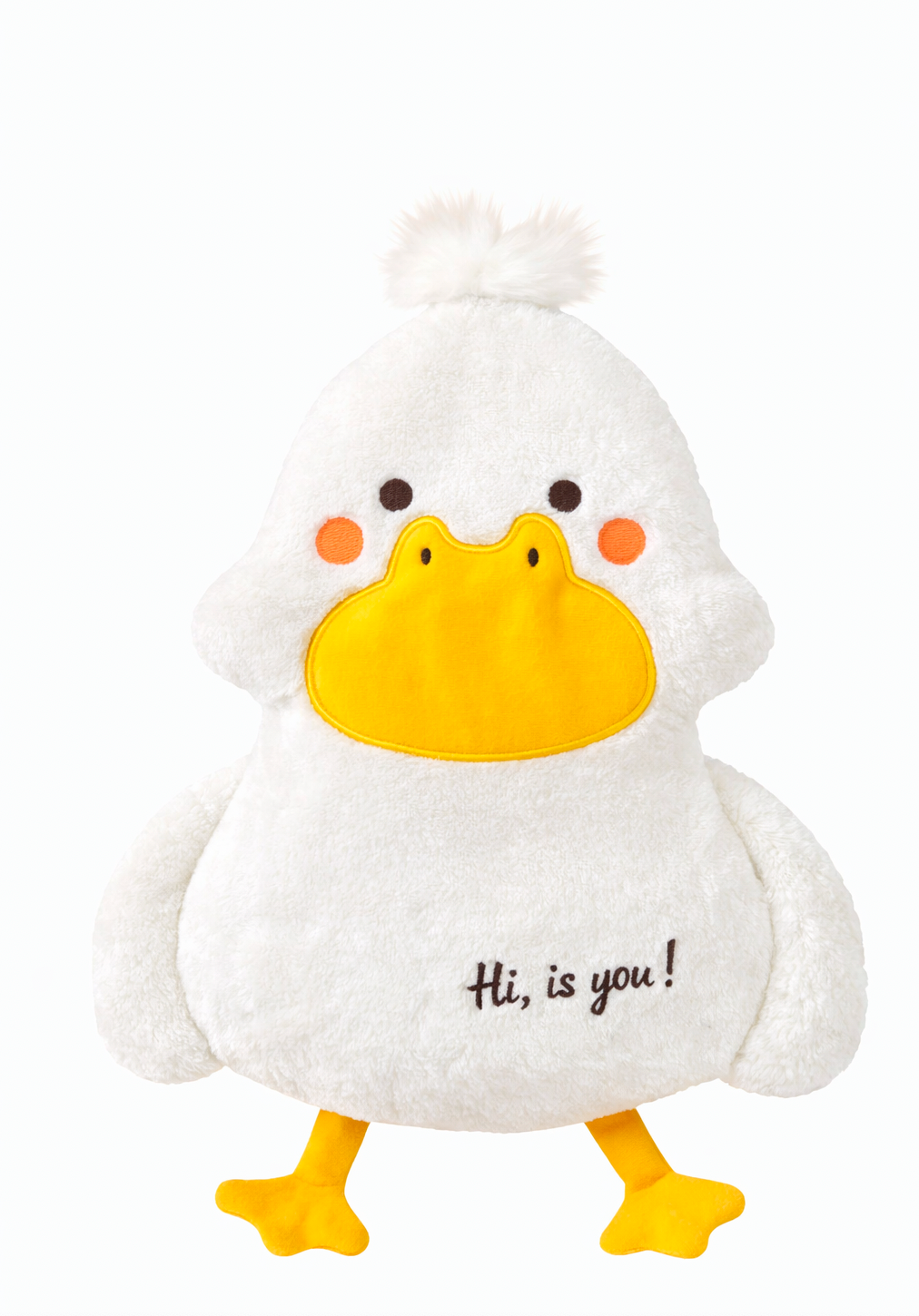 Doudou bébé peluche douce en forme d’animal – Compagnon de réconfort moelleux dès la naissance blanc 