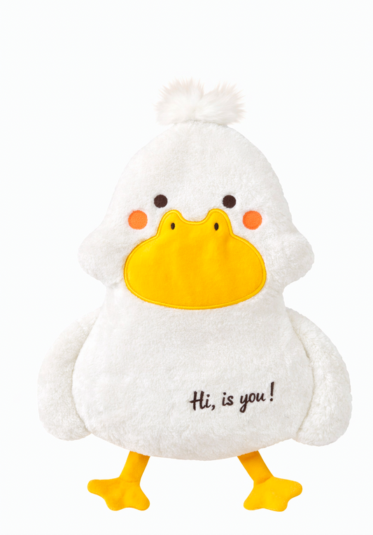 Doudou bébé peluche douce en forme d’animal – Compagnon de réconfort moelleux dès la naissance blanc 