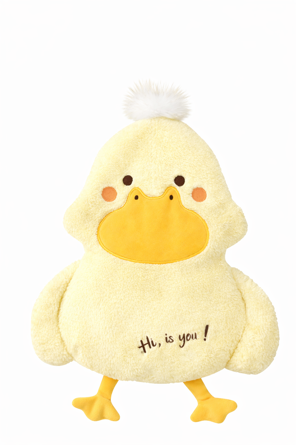 Doudou bébé peluche douce en forme d’animal – Compagnon de réconfort moelleux dès la naissance jaune 