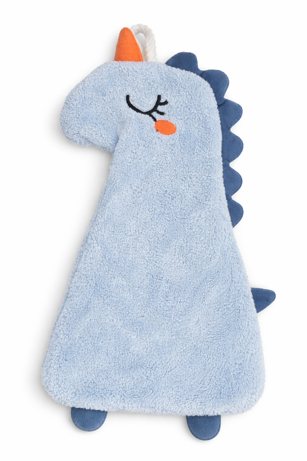 Doudou dinosaure bleu personnalisé avec prénom Noam brodé