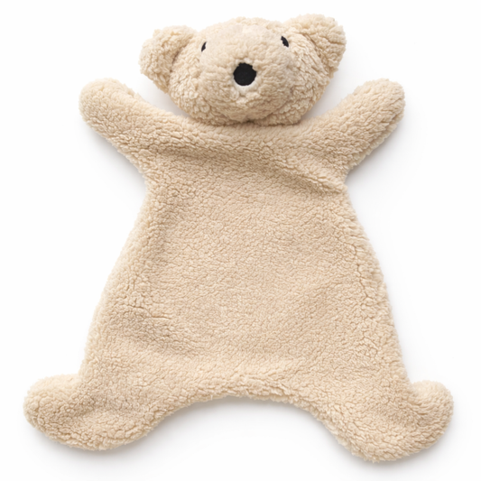Ce doudou ours beige moelleux accompagne bébé au quotidien. Ultra doux et rassurant, il devient vite son compagnon préféré pour dormir et jouer.