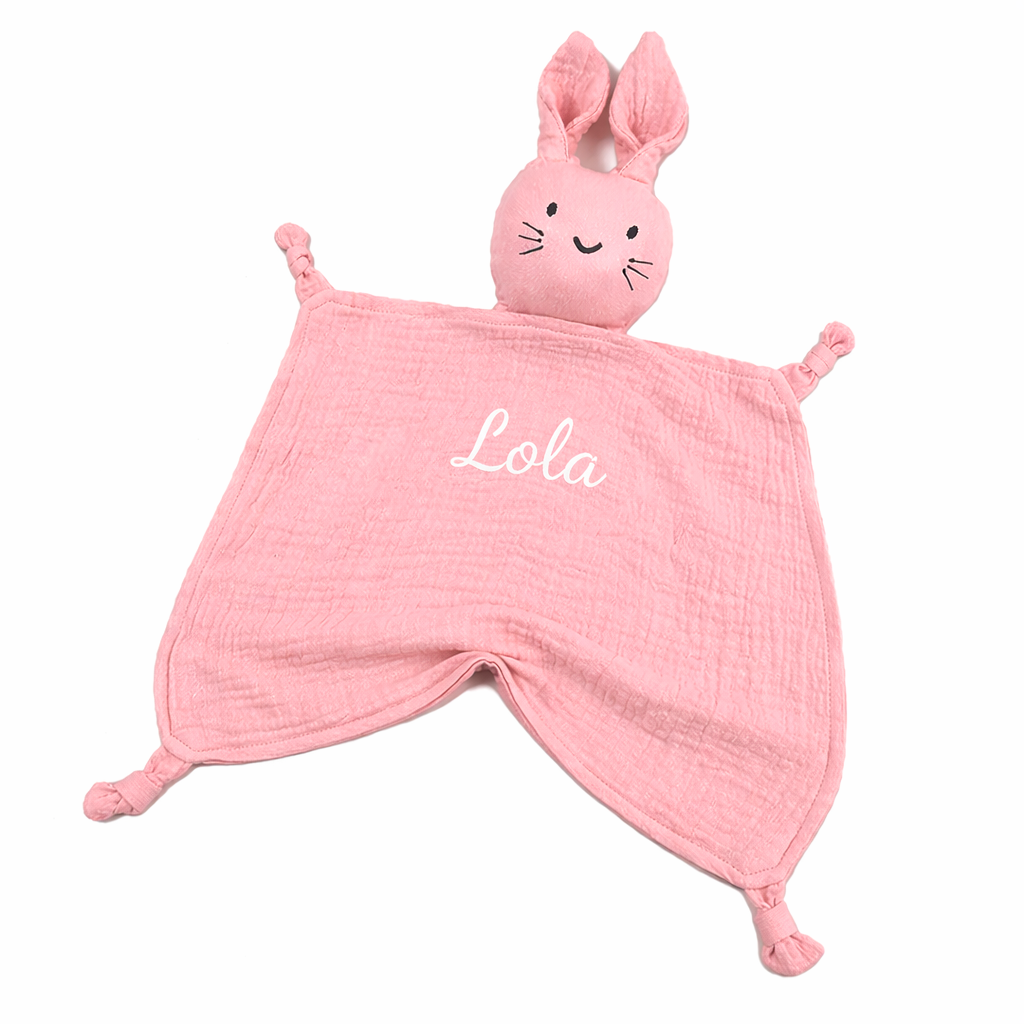 Doudou plat lapin naturel – compagnon tendre dès la naissance
