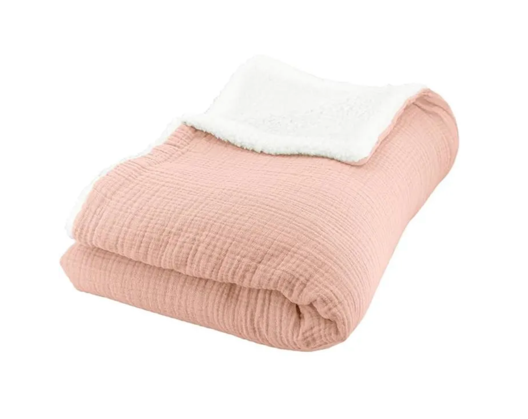 Linge bébé en coton texturé – Douceur essentielle rose
