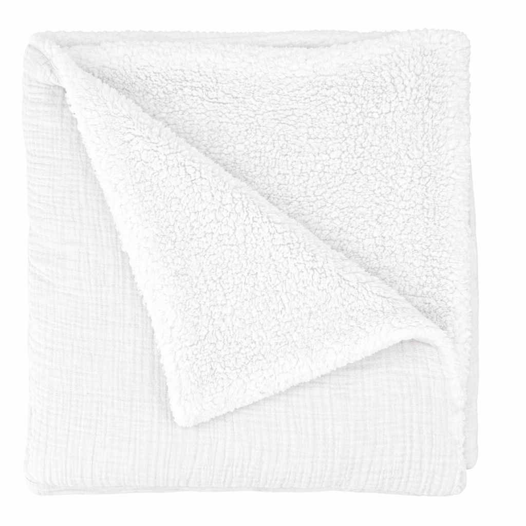 plaid bébé gaze de coton avec intérieur polaire chaud et doux