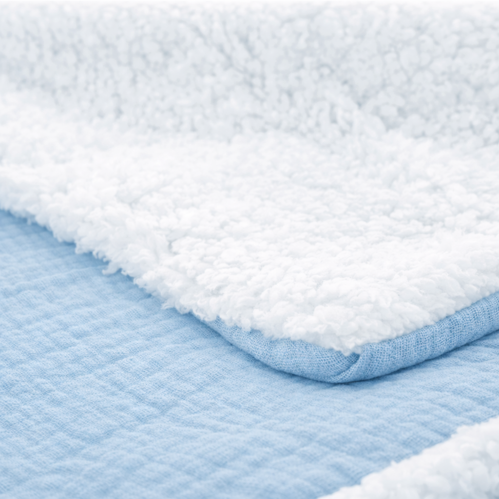 Plaid bébé moelleux – Confort et chaleur bleu 