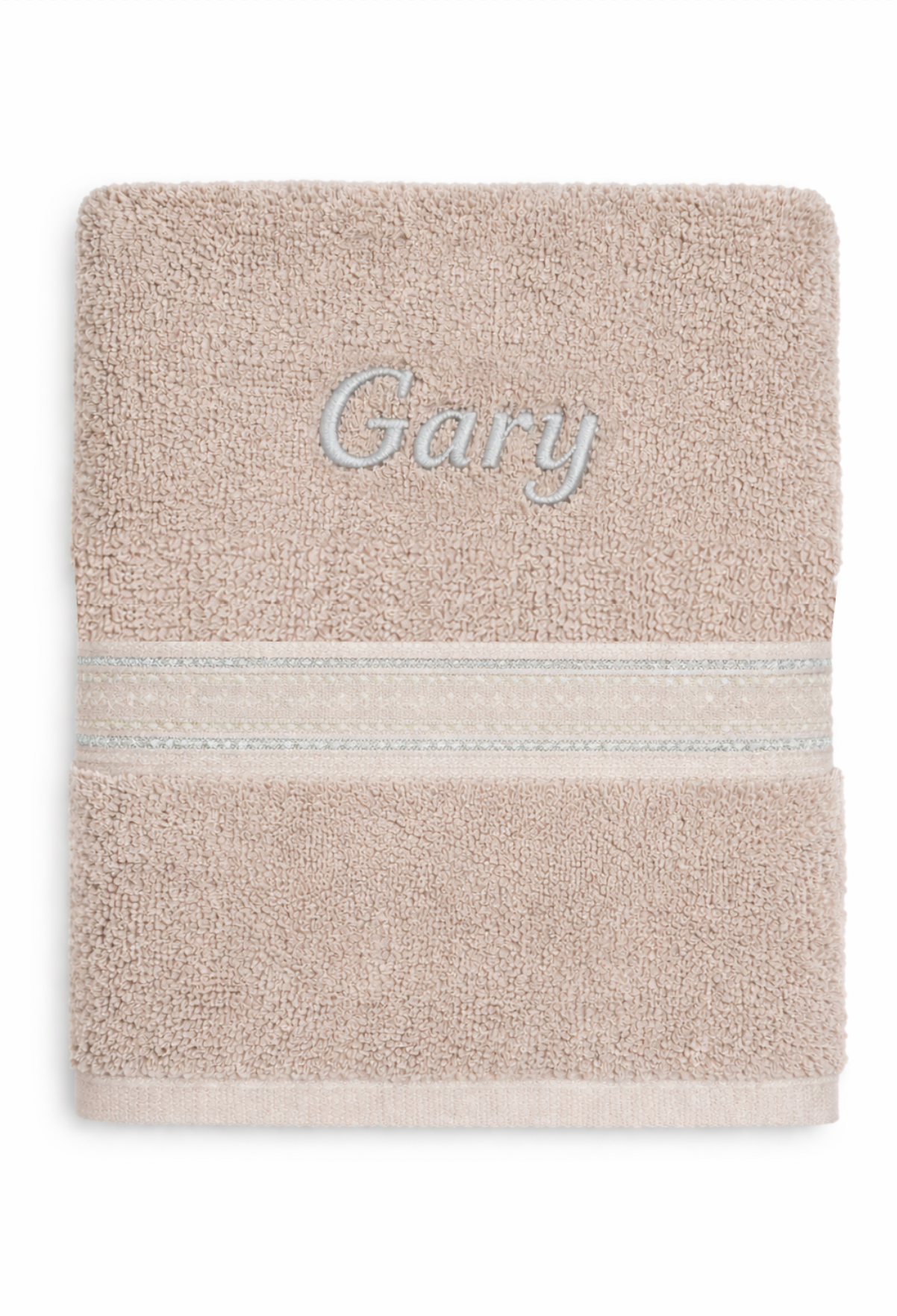 Serviette éponge de bain Beige personnalisée – Coton doux et absorbant