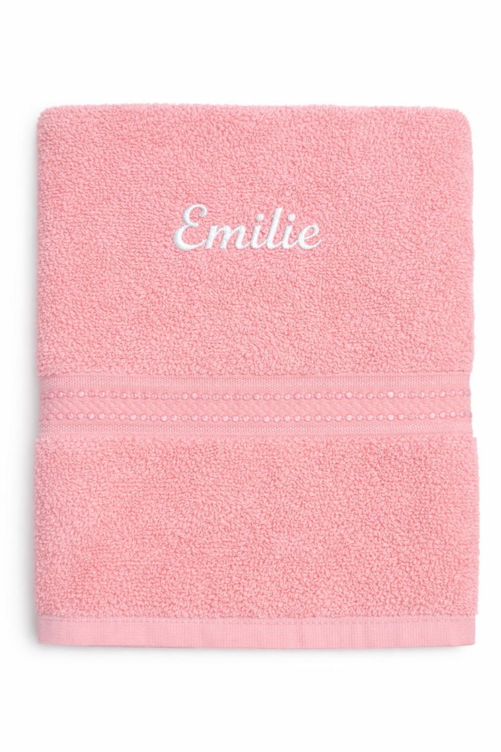 Serviette éponge de bain Rose personnalisée – Coton doux et absorbant